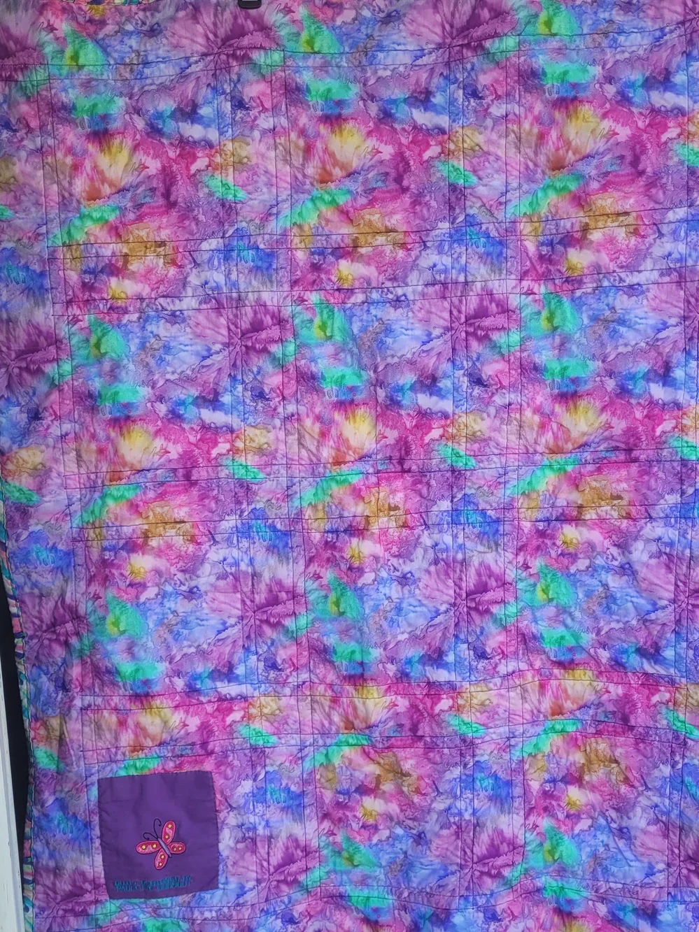 Purple Unicorn Patchwork Quilt - Home Bedding